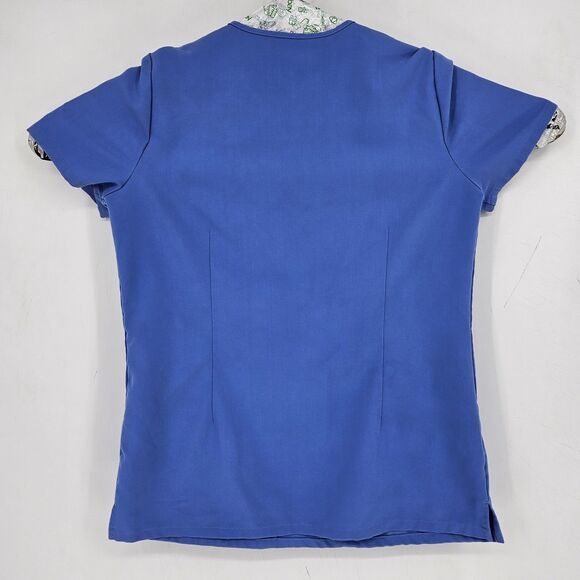 Figs Scrub Top Womens Extra Small Casma Three Pocket Technical Healthcare Blue - Picture 4 of 11
